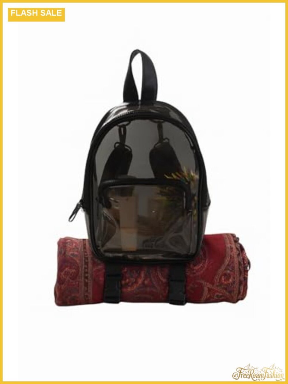 Clear Mini Backpack Anti-Theft Stadium Approved Rave Concert Essentials
